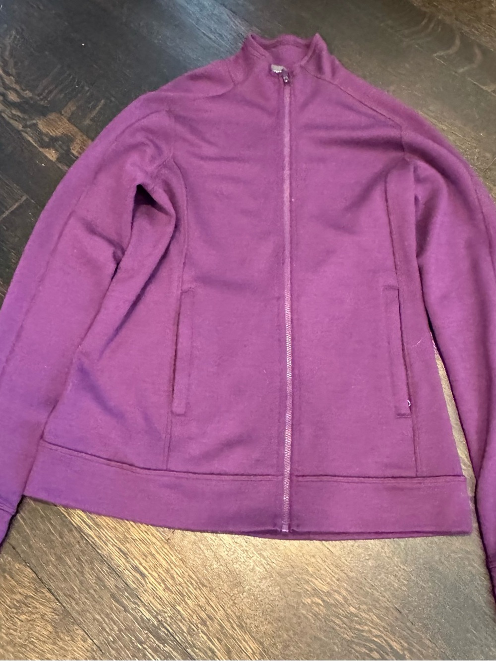 IBEX Women's Shak 100% Merino Wool Full-Zip Purple / Plum - Size S